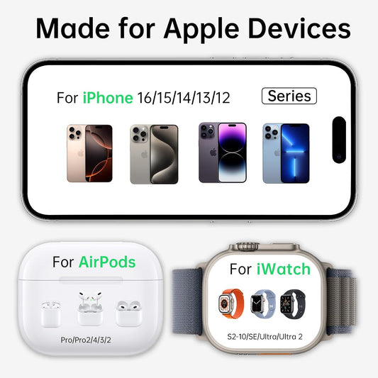 2026 Magnetic 3 in 1 Fast Wireless Charger