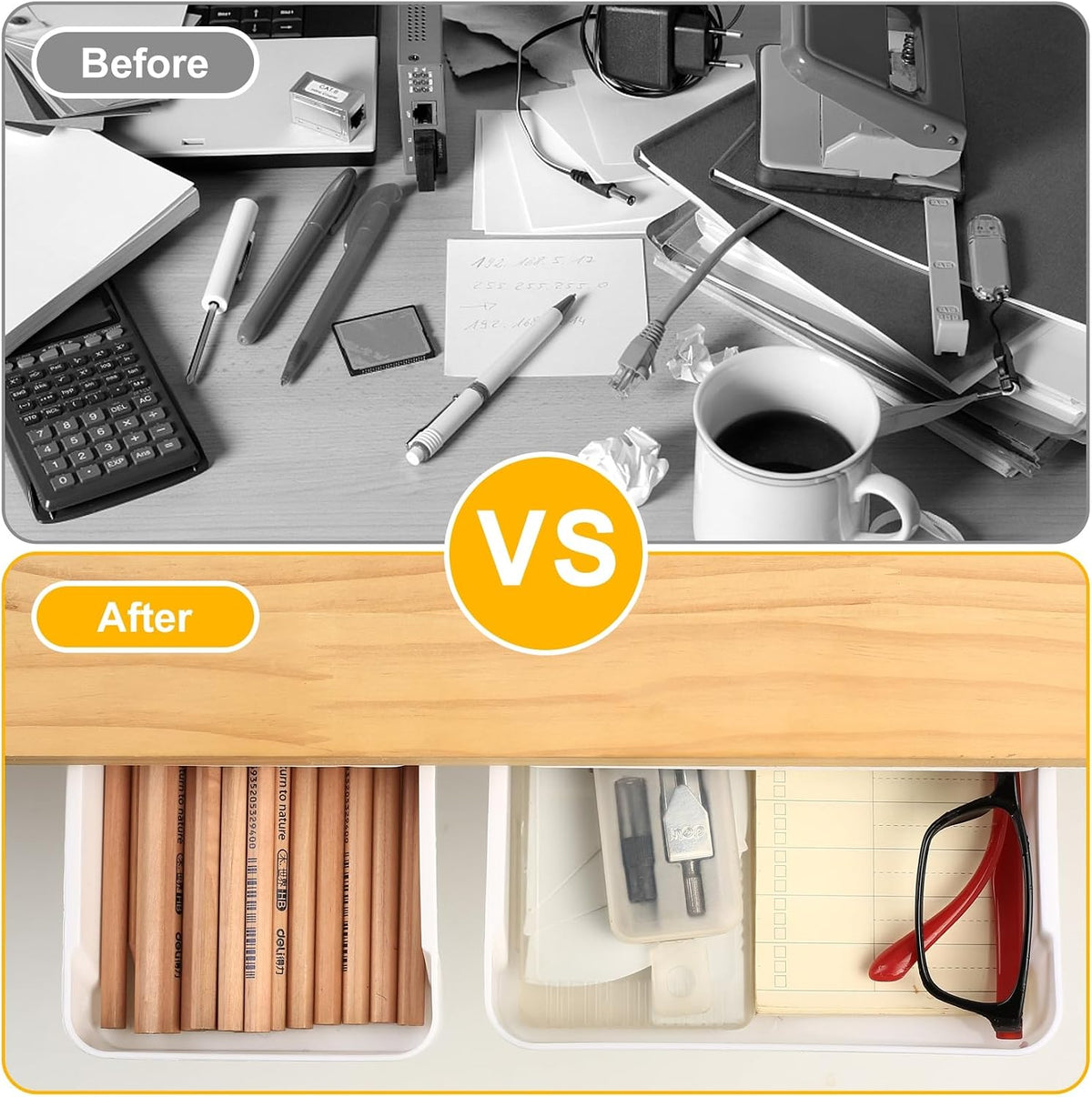 2pcs Under Desk Drawers - Self-Adhesive Hidden Undermount,under desk drawer