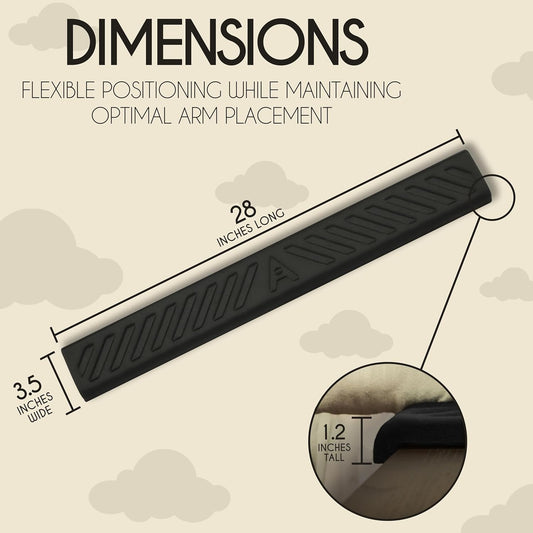 Desk Edge Cushion, Extra Long 28 Inch Arm Rest Pad for Desk, Memory Foam