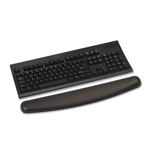 WR309LE Gel Wrist Rest for Keyboard Leatherette, Black