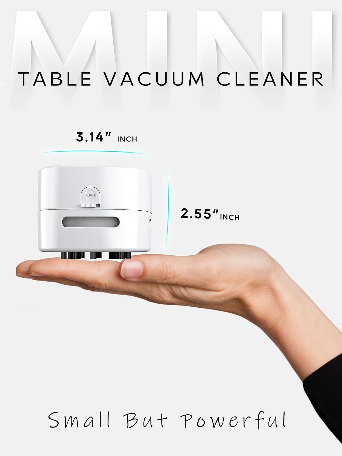 Desk Vacuum Cleaner Mini,Counter Vacuum,Tabletop Vacuum Cleaner USB Rechager, Cordless Energy Saving Design