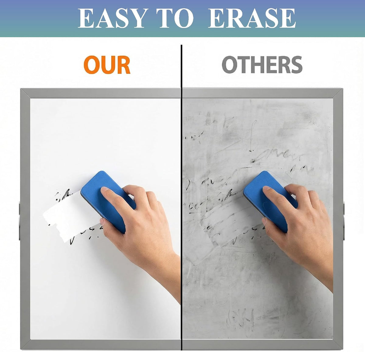 Small Desk Dry Erase Board with Stand 10" x 10"