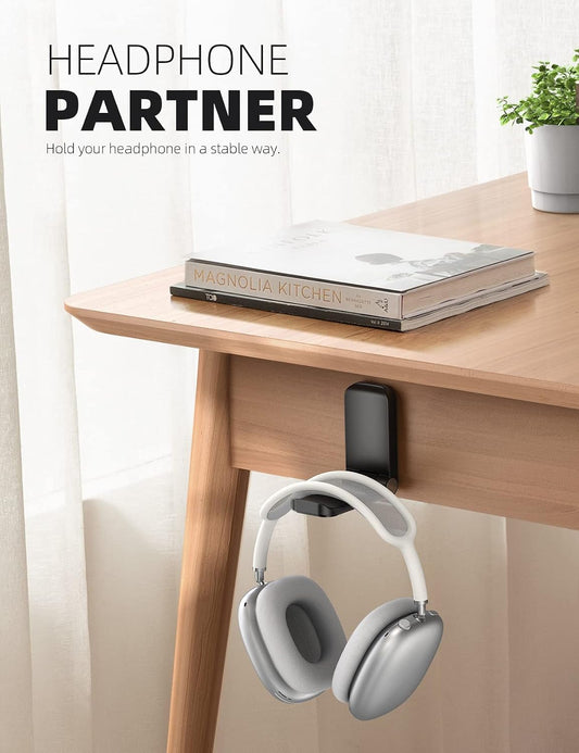 Headphone Stand, Sticky Headset Hanger, Adhesive Headphone Holder