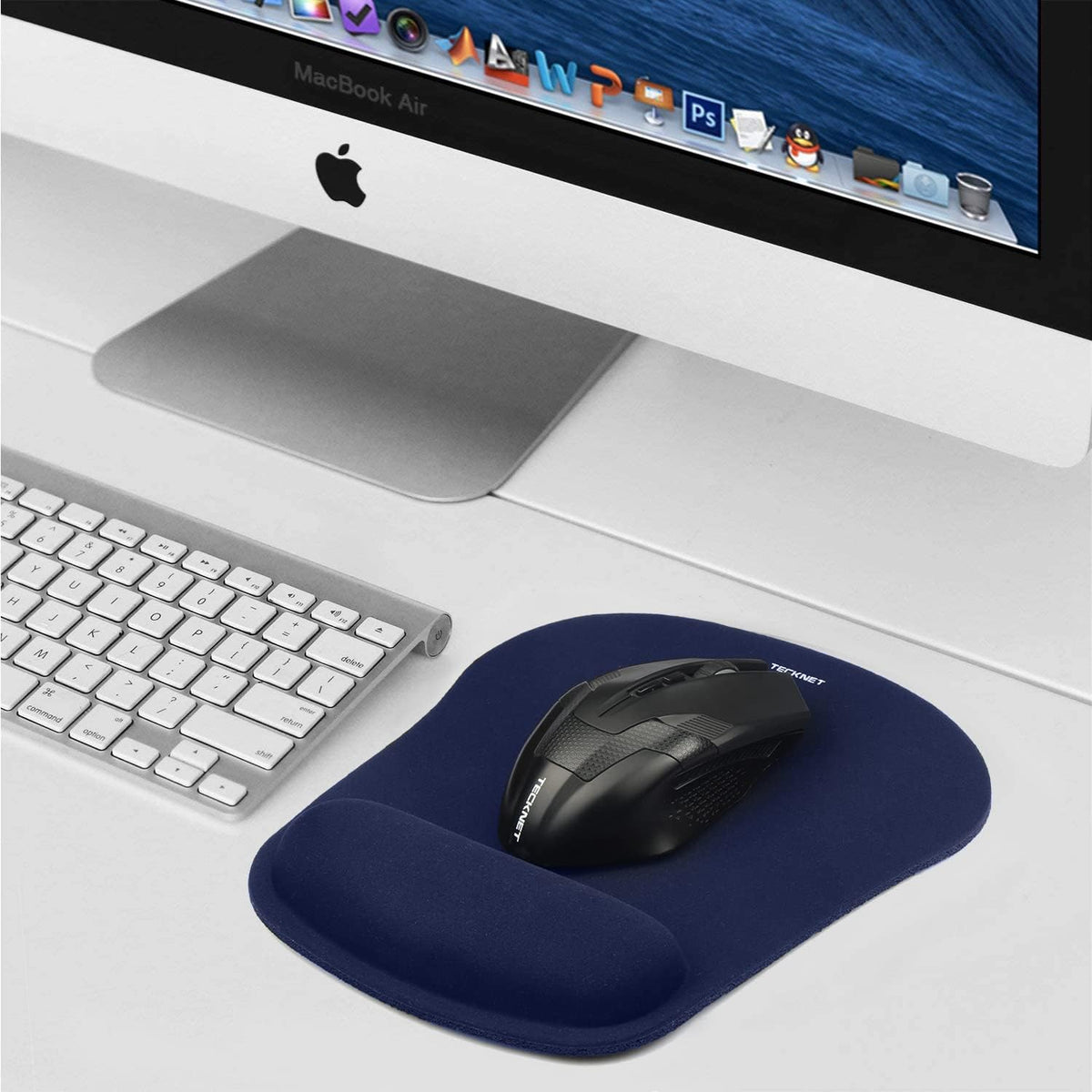 Ergonomic Mouse Pad with Wrist Support Black