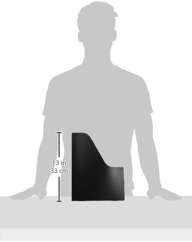 Magazine Storage Desk Organizers - Black (Set of 5)