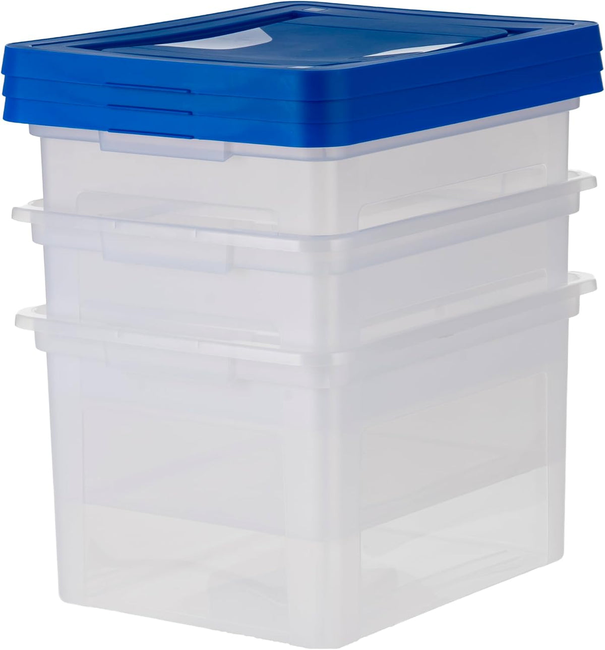 35 Qt. Letter/Legal File Box with Latching Lid, Clear