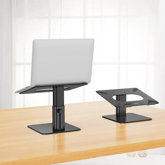 LSX6N Laptop Stand, Ergonomic Adjustable Notebook Riser, Computer Holder, Laptop Mount Compatible with 10-15.6" Laptops, Black
