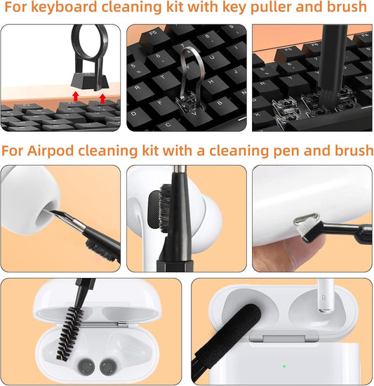 20-in-1 Laptop Phone Screen Earbud Cleaning Kit, Keyboard Cleaner Kit