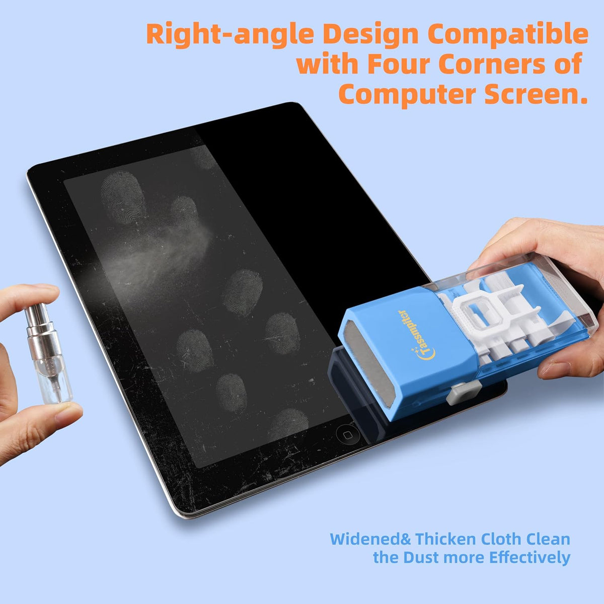 Keyboard Cleaning Kit, All-in-One Laptop & Computer Screen Cleaner, Black