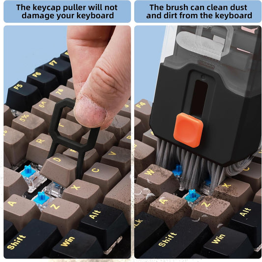Keyboard Cleaner & Laptop Cleaning Kit, All-in-1 for Computer PC, Black