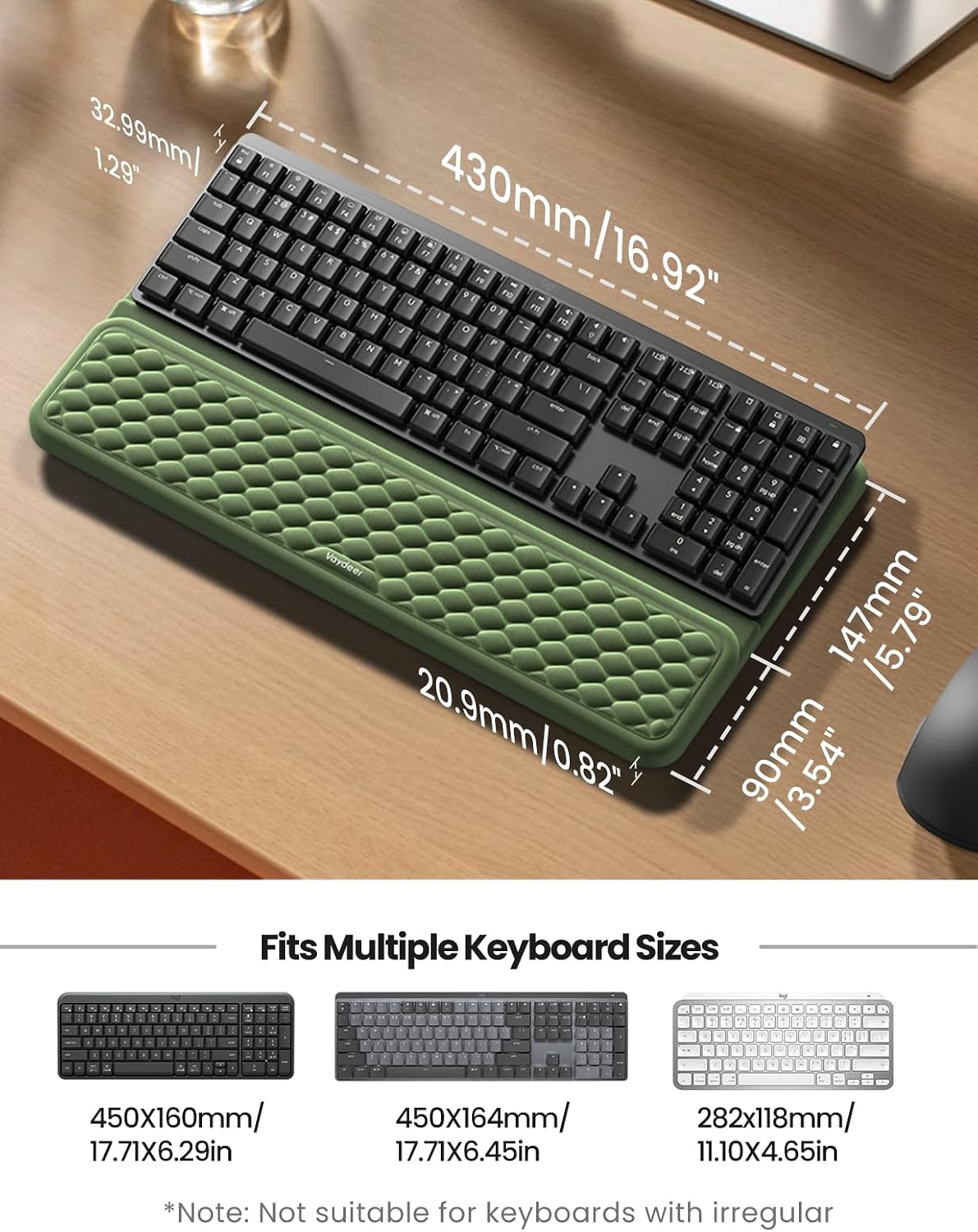 Wrist Rest with Keyboard Stand Computer Ergonomic Wrist Support Pad