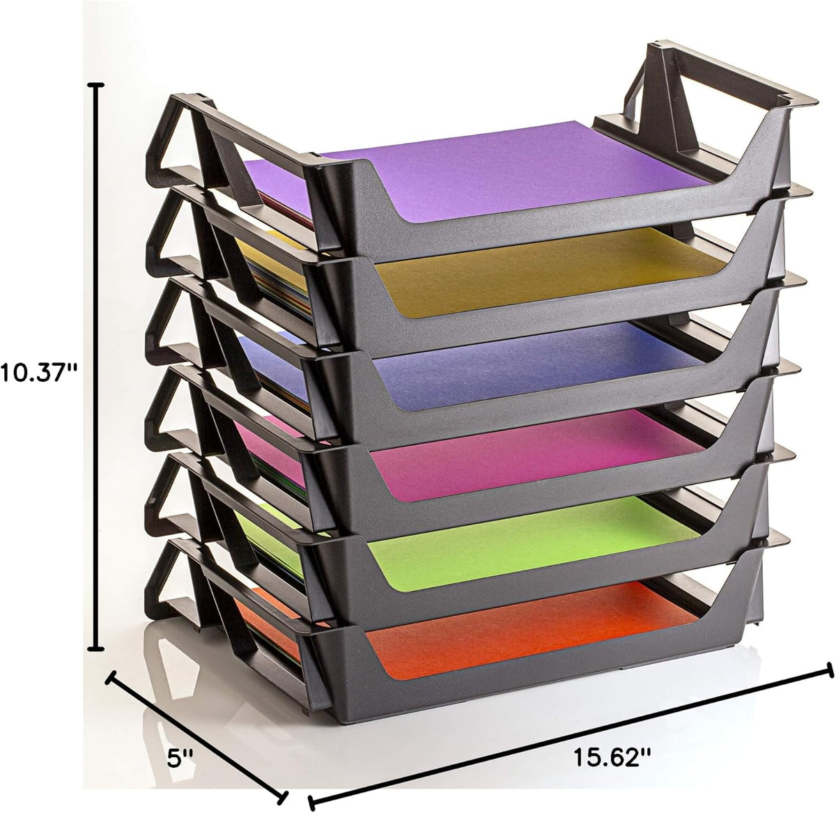 Officemate Recycled Desk Tray, Side Load, 15 1/8 x 8 7/8 x 15, Letter/A4, 6/PK (26212)