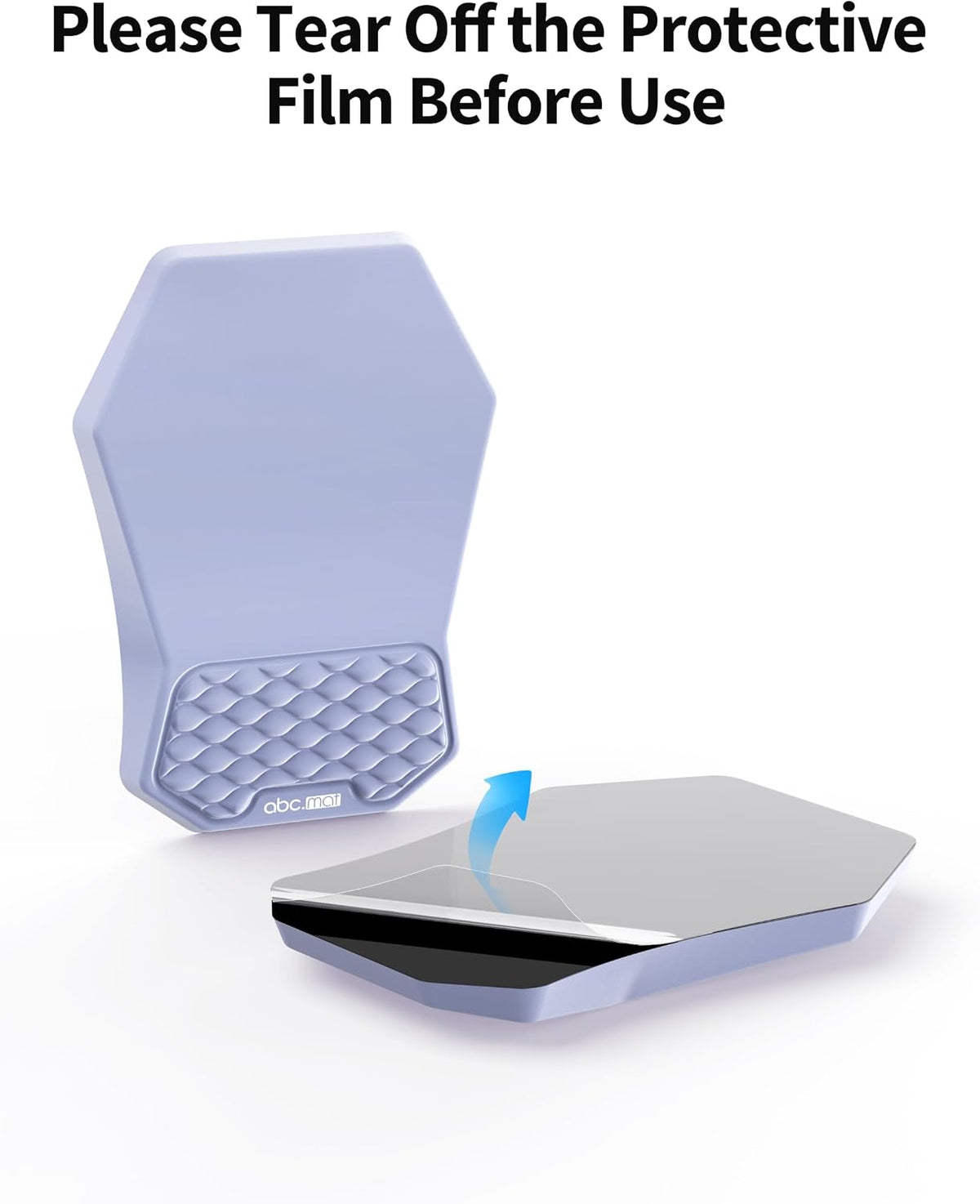 2-in-1 L-Shaped Desk Elbow Pads & & Mouse Pad Set with Wrist Rest, Black