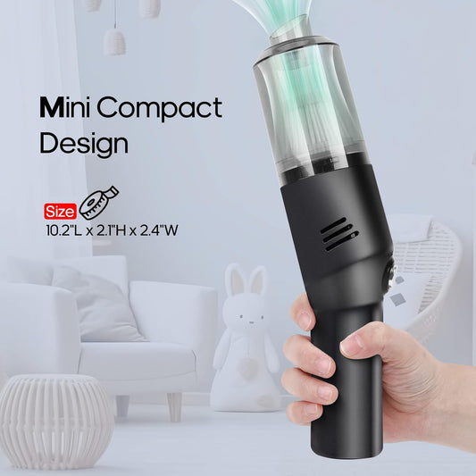 V06 Cordless Handheld Vacuum, 400g Mini Vacuum Portable for Car & Home