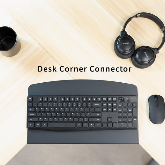Black 17 in Corner Desk Connector Platform, DESK-AC07S