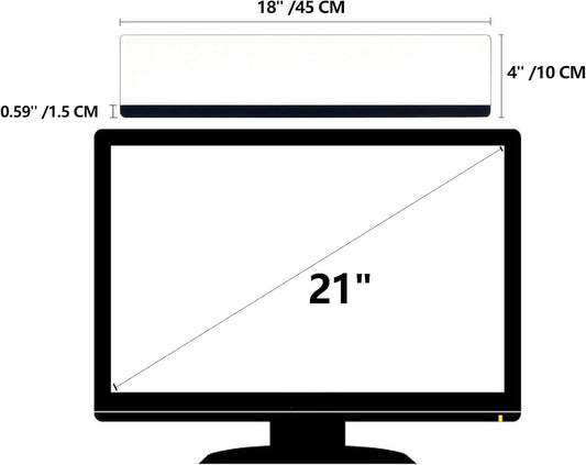 Monitor Memo Top, 18" Sticky Note Holder, Message Board