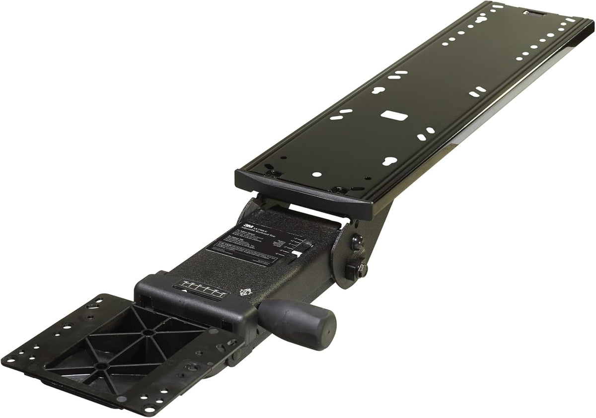 Keyboard Tray, Just Lift to Adjust Height and Tilt, Sturdy Tray Includes Gel Wrist Rest and Precise Mouse Pad, Swivels Side to Side and Stores Under Desk, 23" Track, Black (AKT90LE)
