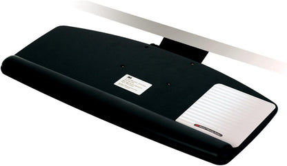 Keyboard Tray, Just Lift to Adjust Height and Tilt, Sturdy Tray Includes Gel Wrist Rest and Precise Mouse Pad, Swivels Side to Side and Stores Under Desk, 23" Track, Black (AKT90LE)