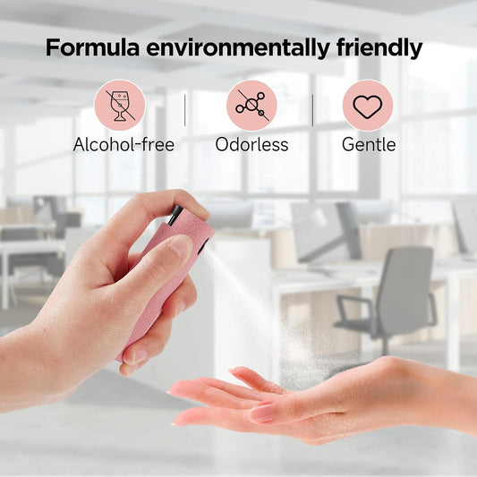 Touchscreen Screen Cleaner Spray, for Phones iPad Car (Pink)