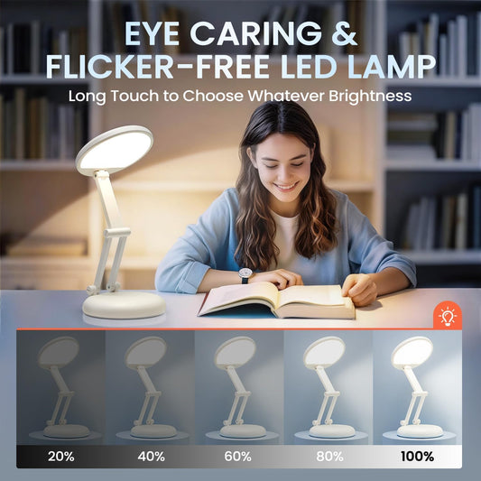 Rechargeable Table Lamp, 3600mAh Battery Operated Lamp Dorm Lamp