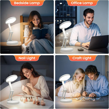 Rechargeable Table Lamp, 3600mAh Battery Operated Lamp Dorm Lamp