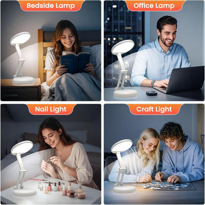 Rechargeable Table Lamp, 3600mAh Battery Operated Lamp Dorm Lamp