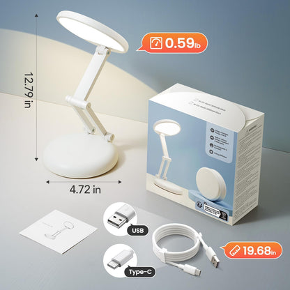 Rechargeable Table Lamp, 3600mAh Battery Operated Lamp Dorm Lamp