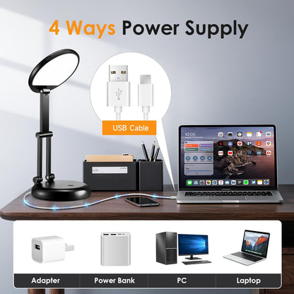 Rechargeable Table Lamp, 3600mAh Battery Operated Lamp Dorm Lamp