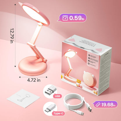Rechargeable Table Lamp, 3600mAh Battery Operated Lamp Dorm Lamp