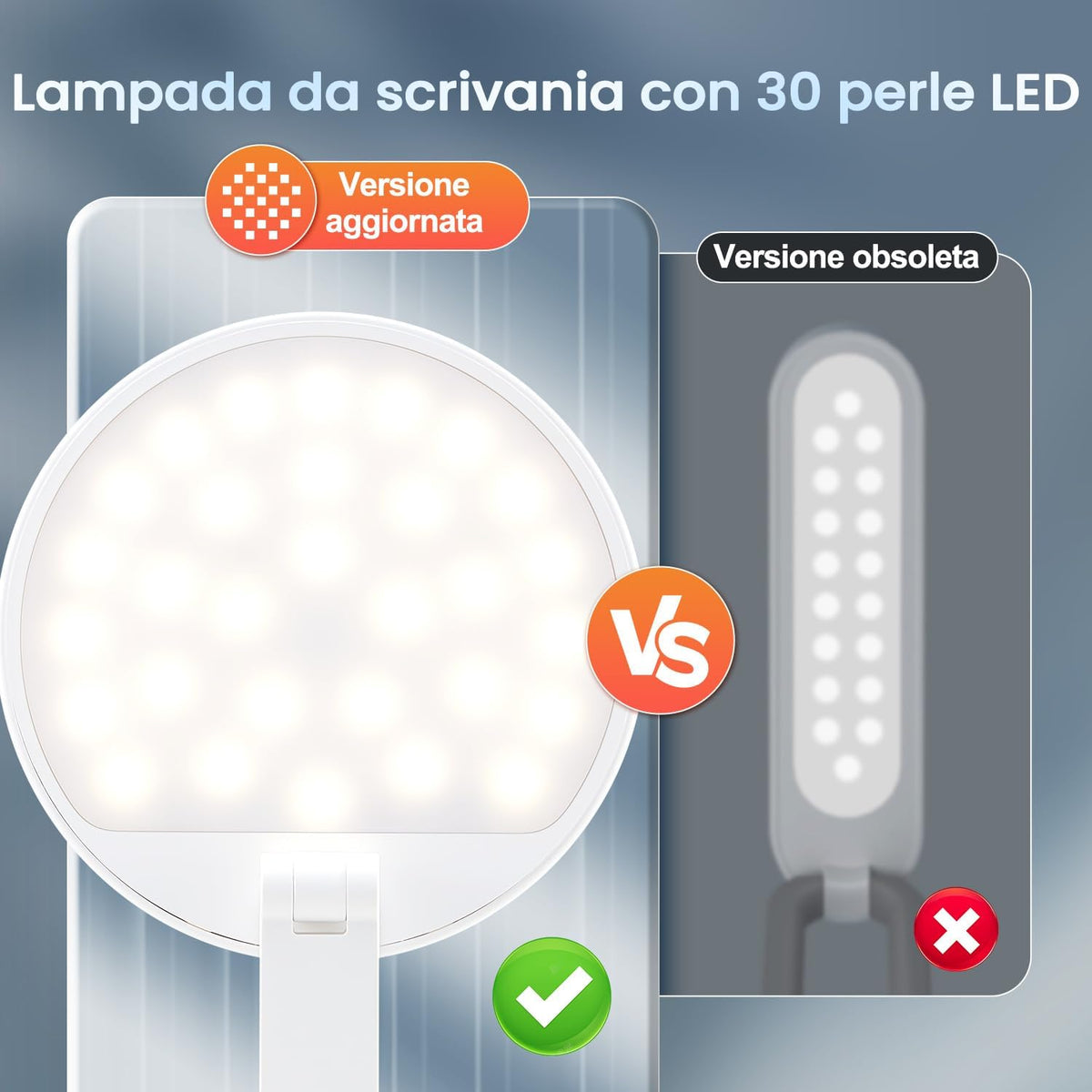 Rechargeable Table Lamp, 3600mAh Battery Operated Lamp Dorm Lamp