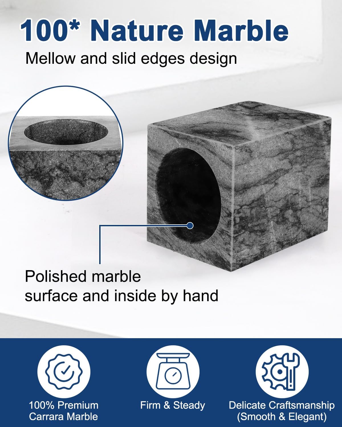 Marble Pencil Pen Holder for Desk,Makeup Brush Holder, Stand for Desk Marble Pattern Pencil Cup for Kids Durable Organizer Ideal Gift for Home, Office(gray).