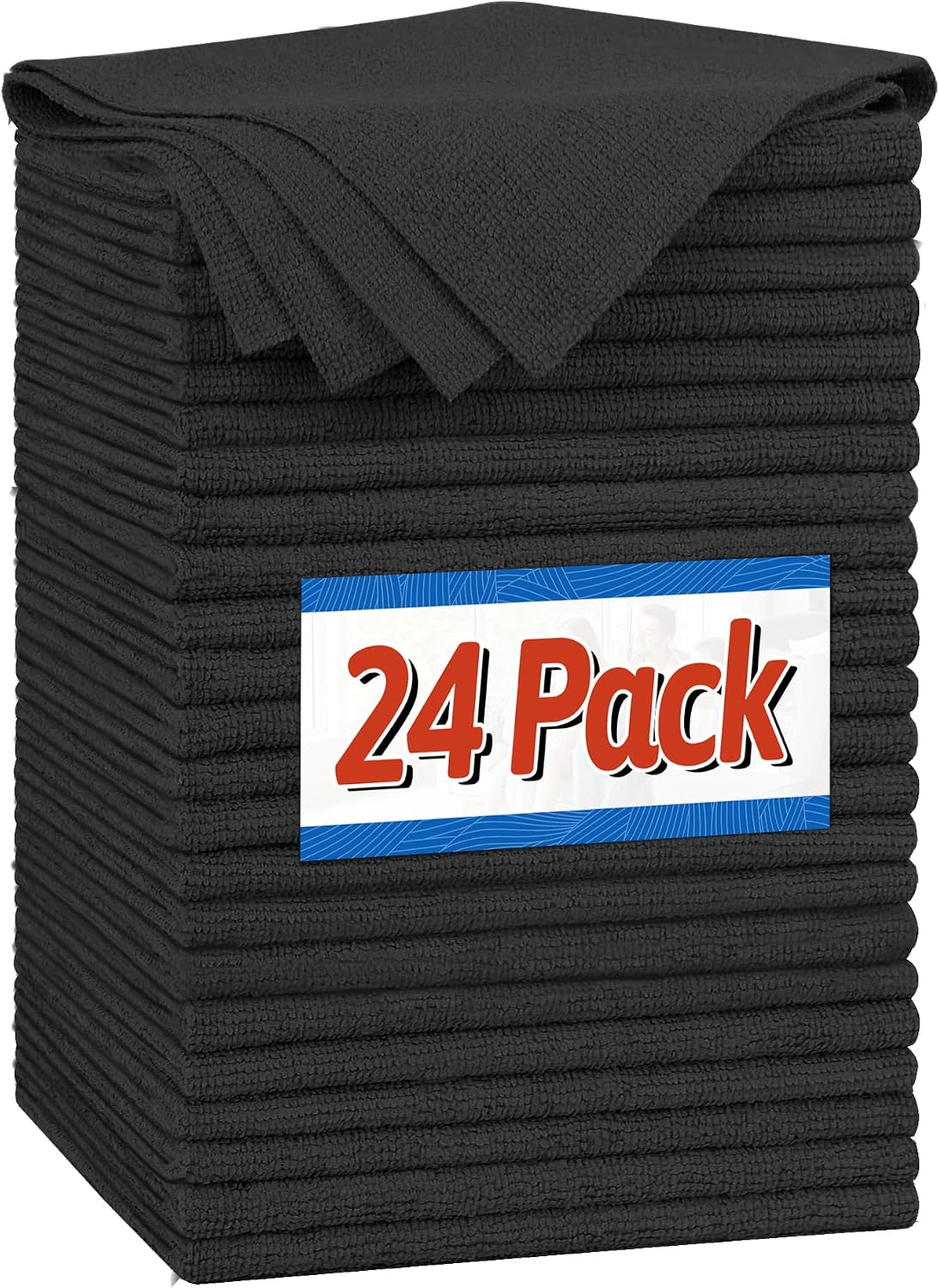 Shop Towels, Pack of 200, Grey Microfiber Cleaning Cloth Bulk, Microfiber Towels for Cars, All-Purpose Absorbent Cleaning Rags, Dust Cloth for Automotive, Mechanic, Garage, 11.5 x 11.5 inch