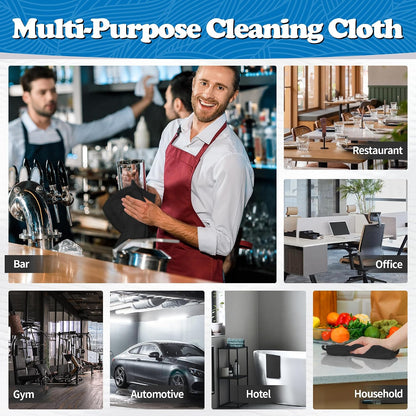 Shop Towels, Pack of 200, Grey Microfiber Cleaning Cloth Bulk, Microfiber Towels for Cars, All-Purpose Absorbent Cleaning Rags, Dust Cloth for Automotive, Mechanic, Garage, 11.5 x 11.5 inch