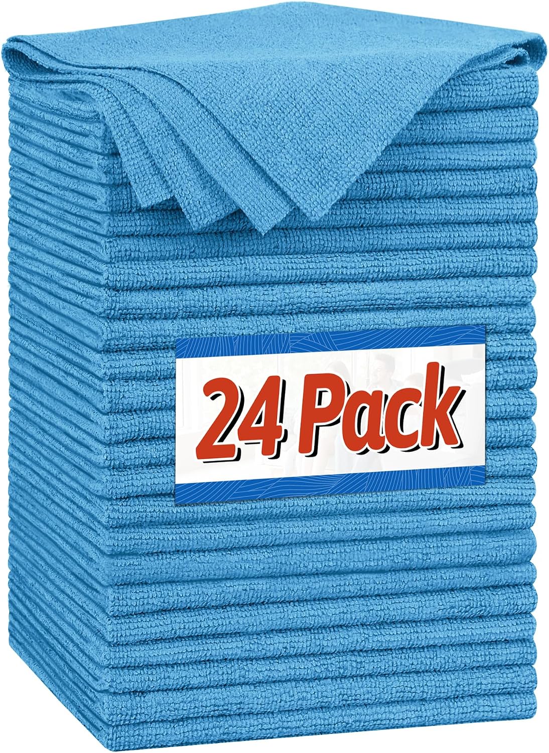 Shop Towels, Pack of 200, Grey Microfiber Cleaning Cloth Bulk, Microfiber Towels for Cars, All-Purpose Absorbent Cleaning Rags, Dust Cloth for Automotive, Mechanic, Garage, 11.5 x 11.5 inch