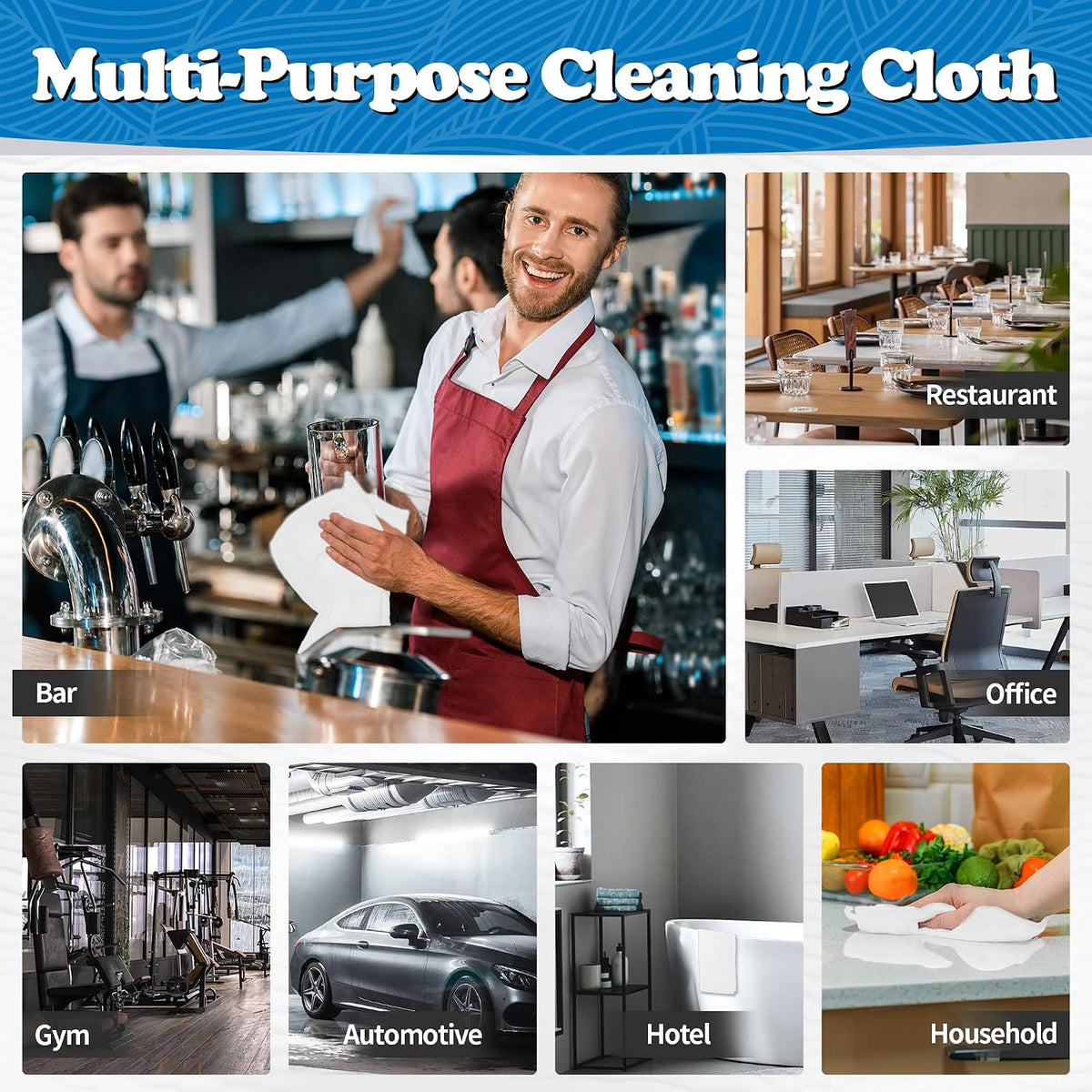 Shop Towels, Pack of 200, Grey Microfiber Cleaning Cloth Bulk, Microfiber Towels for Cars, All-Purpose Absorbent Cleaning Rags, Dust Cloth for Automotive, Mechanic, Garage, 11.5 x 11.5 inch