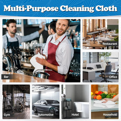 Shop Towels, Pack of 200, Grey Microfiber Cleaning Cloth Bulk, Microfiber Towels for Cars, All-Purpose Absorbent Cleaning Rags, Dust Cloth for Automotive, Mechanic, Garage, 11.5 x 11.5 inch