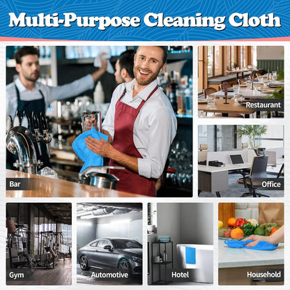 Shop Towels, Pack of 200, Grey Microfiber Cleaning Cloth Bulk, Microfiber Towels for Cars, All-Purpose Absorbent Cleaning Rags, Dust Cloth for Automotive, Mechanic, Garage, 11.5 x 11.5 inch