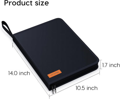 Important Document Organizer Binder with Pocket, Fireproof, Water-Resistant