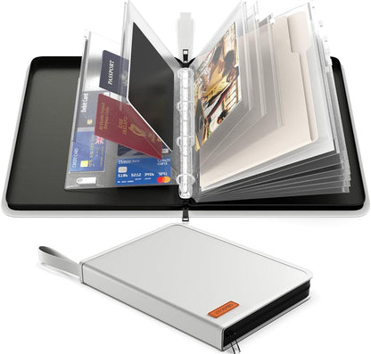 Important Document Organizer Binder with Pocket, Fireproof, Water-Resistant