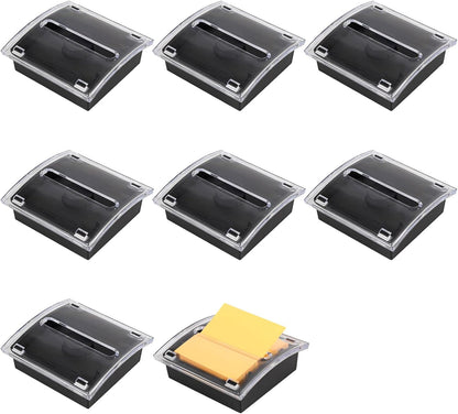 1 Pcs Pop Up Note Dispenser，Sticky Note Holder ，3 x 3 Inch，Clear Top and Black Base Sticky Notes Dispenser for School Office Home Store Classroom Desk Supplies (1)