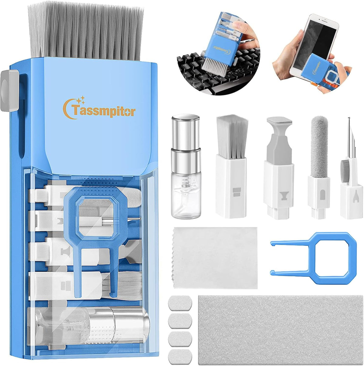 Keyboard Cleaner & Laptop Cleaning Kit for Computer Screen, Blue