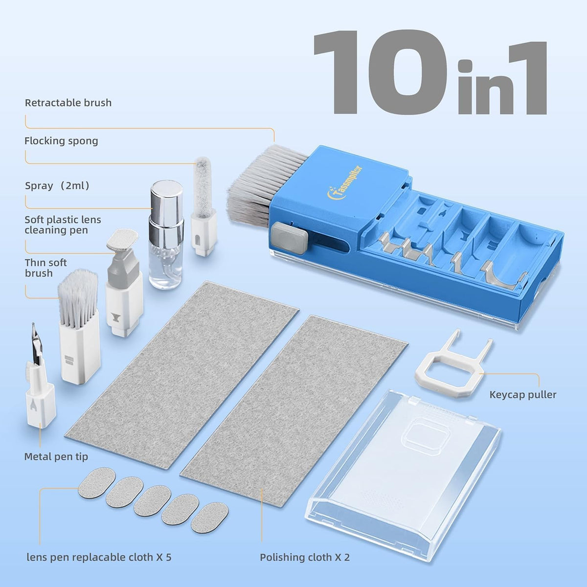 Keyboard Cleaner & Laptop Cleaning Kit for Computer Screen, Blue