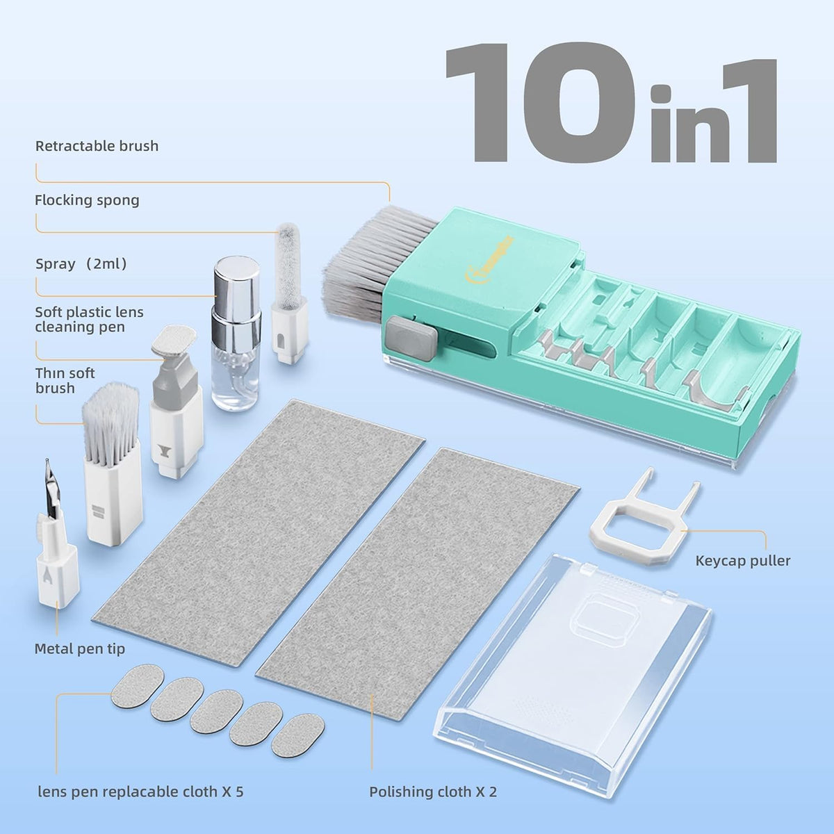 Keyboard Cleaner & Laptop Cleaning Kit for Computer Screen, Blue