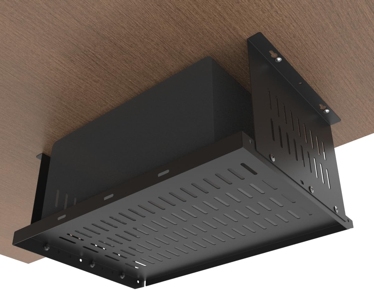 17" Under Desk Computer Mount for Small Form Factor Computers