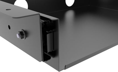 13 inch Under Desk Slide Out Storage Shelf with Cable Managment