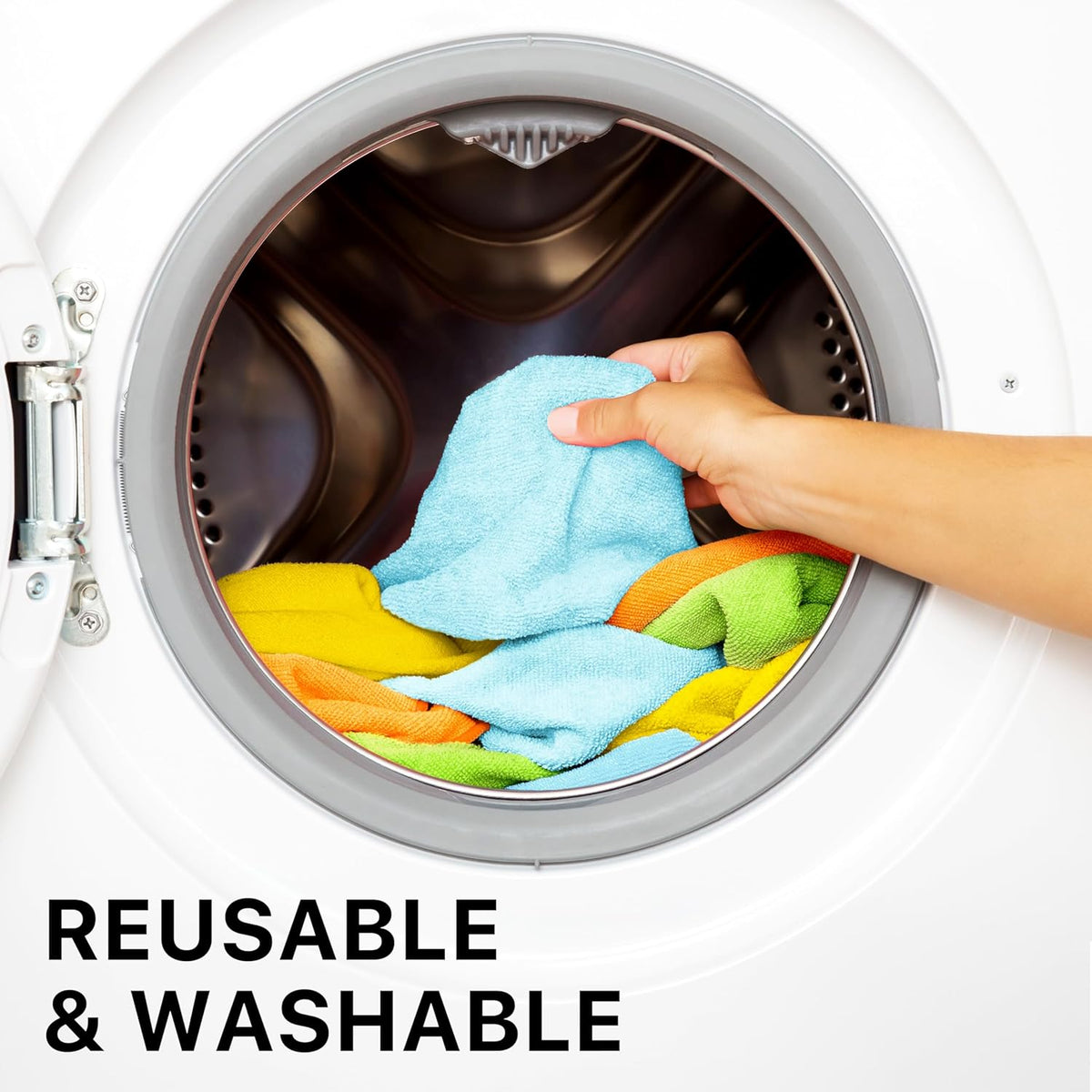 12" x 12" Microfiber Cleaning Cloth, 4 Colors