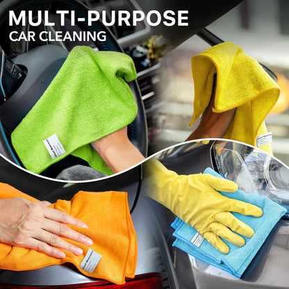 12" x 12" Microfiber Cleaning Cloth, 4 Colors