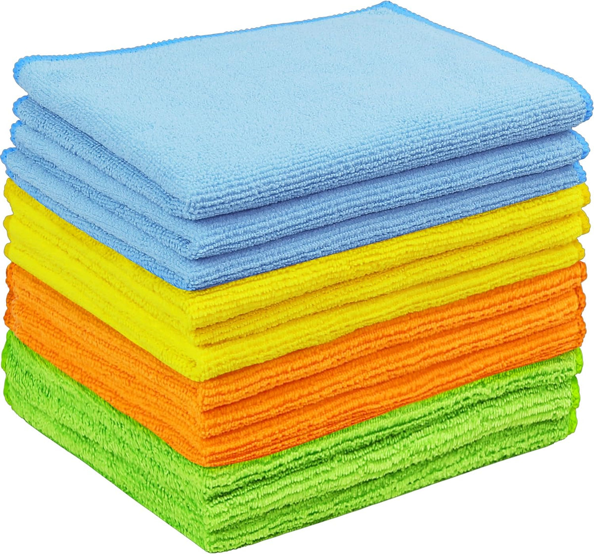 12" x 12" Microfiber Cleaning Cloth, 4 Colors