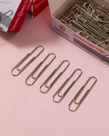 PAPERPAL Paperclips for Office School & Personal Use, #1 Nonskid Paper Clip (1-2/7"), 600 Medium Paper Clips (6 Boxes of 100 Each), Silver
