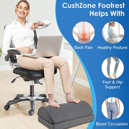 Foot Rest for Under Desk at Work, Grey